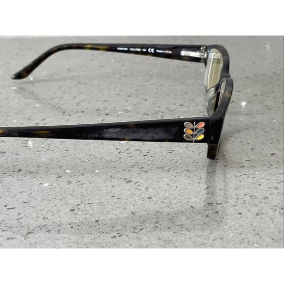 Orla Kiely VOK018K Eyeglasses Frames Only COL 0722 140 full rim rectangle brown - Picture 7 of 11